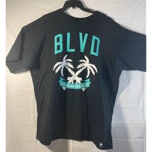 BLVD Supply Shirt Men's 3XL Black T-Shirt Palm Tree Logo